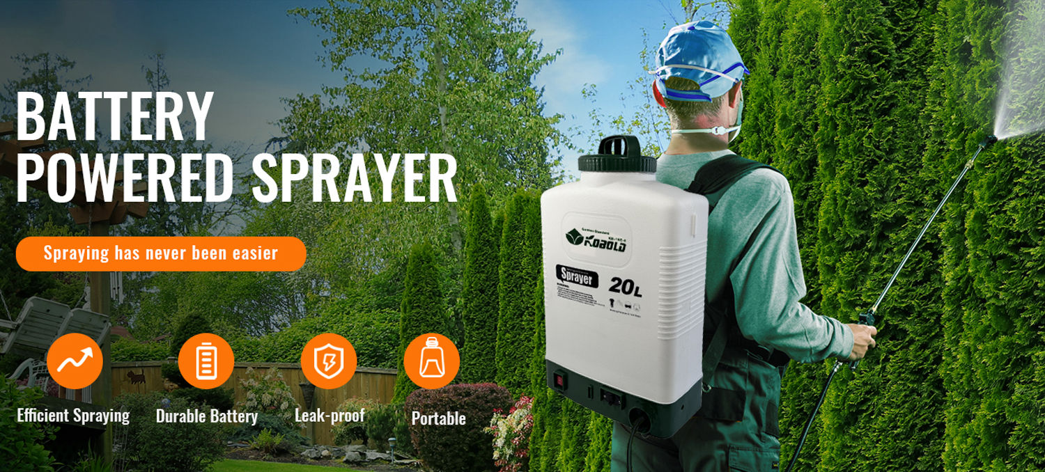 Kobold 16L Electric Backpack Sprayer Rechargeable Battery Powered Sprayer For Agriculture Lawn Garden Disinfection