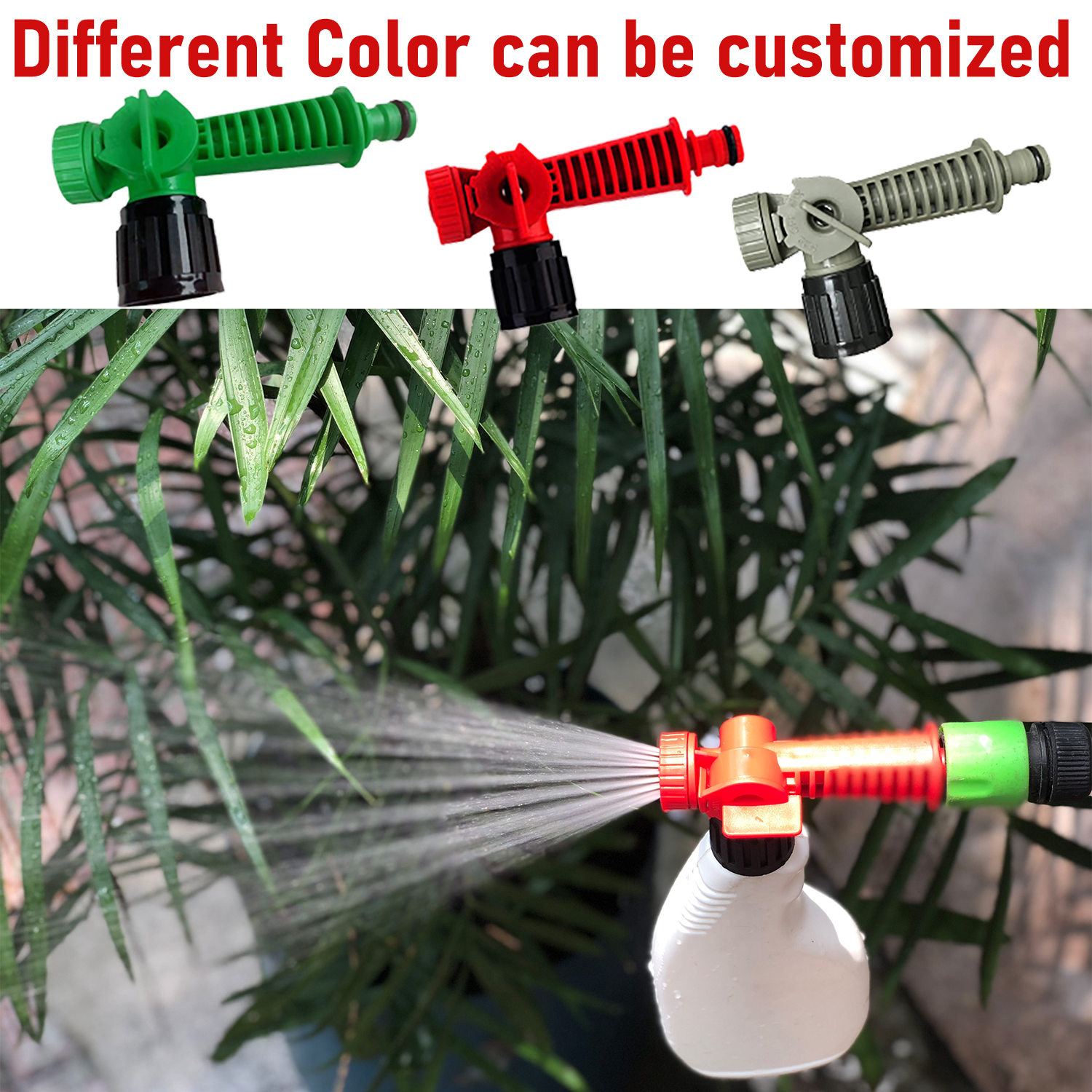 Garden Hose End Sprayer With Shower Spray For Liquid Fertilizer Watering Pest Control