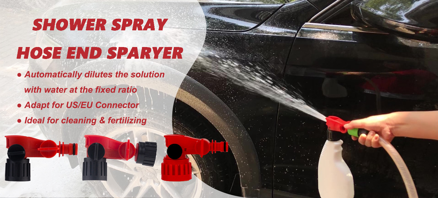 Multi-Pattern Spray Nozzle Hose End Sprayer With Foam Spray For Outdoor Cleaning & Detailing