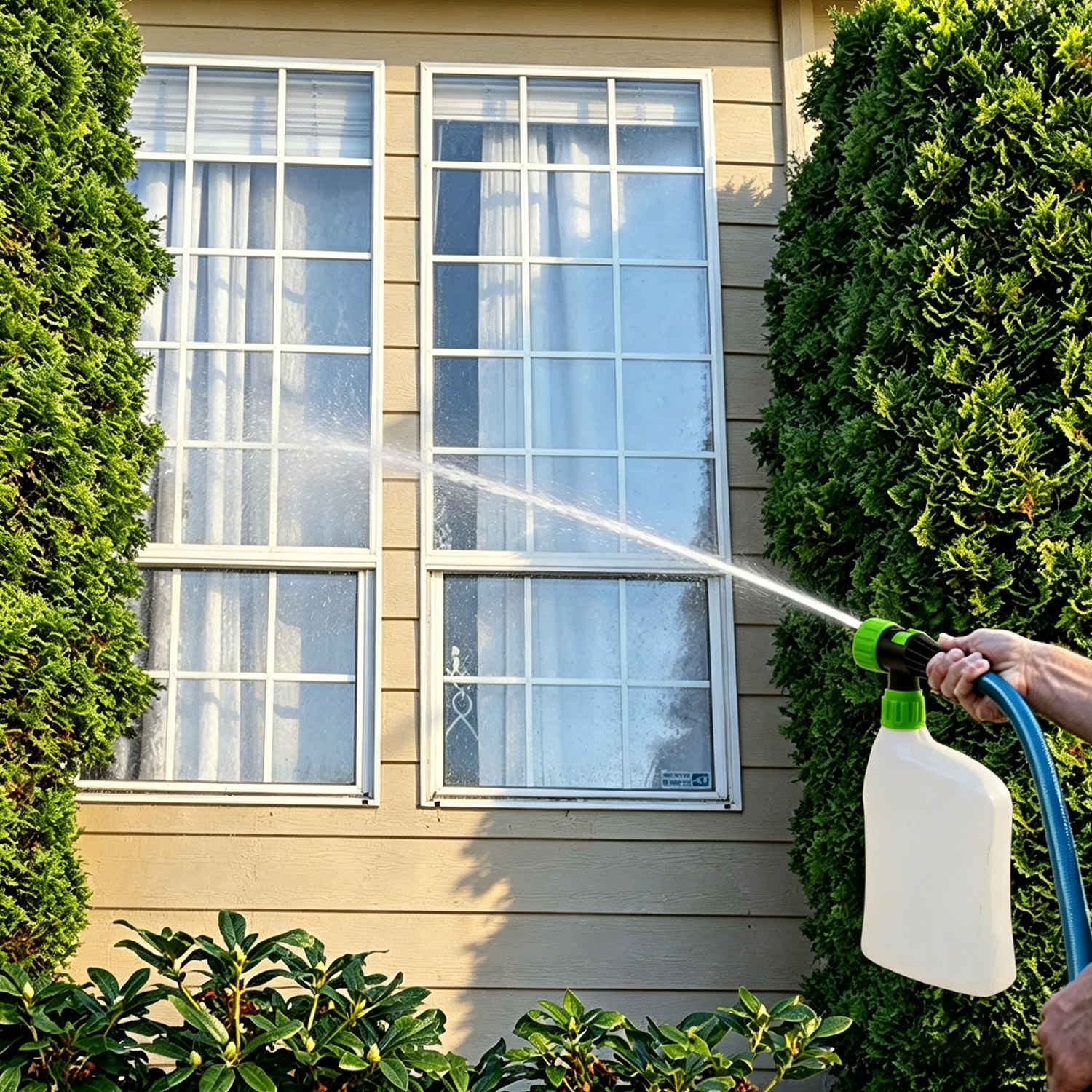 Long Distance Hose End Sprayer With Jet Spray For Garden Lawn Outdoor Cleaning