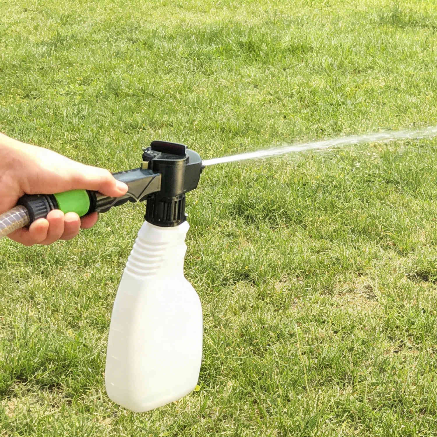 Adjustable Hose End Sprayer With Fan Spray For Pest Control Fertilizing & Cleaning