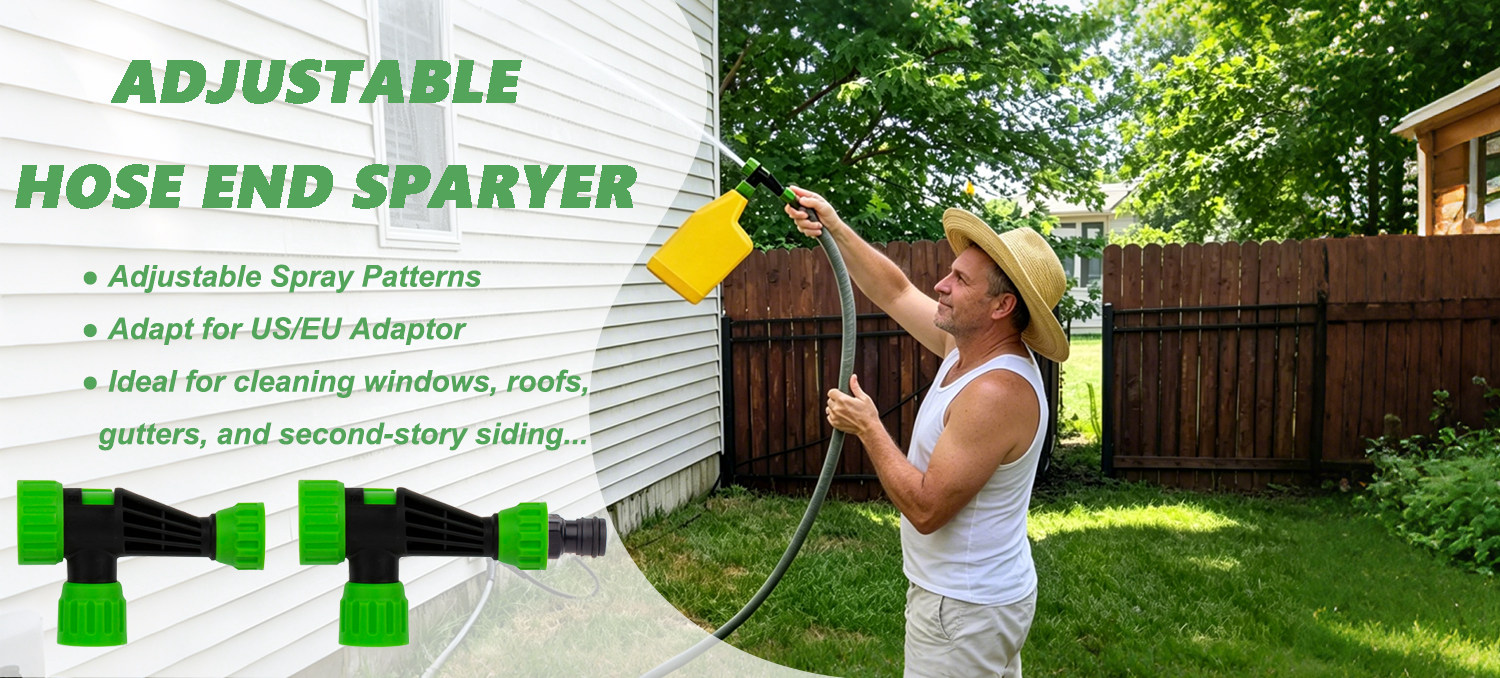 Long Distance Hose End Sprayer With Jet Spray For Garden Lawn Outdoor Cleaning