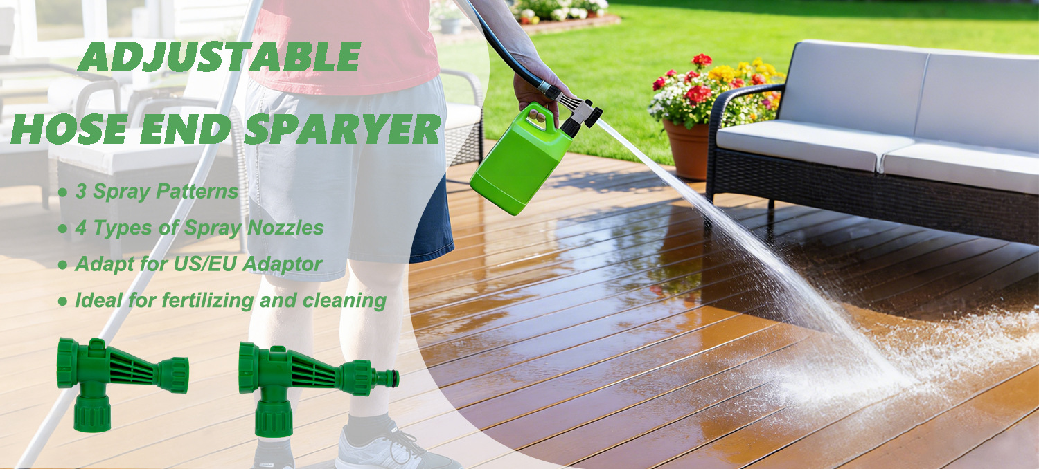 Multi-Purpose Hose End Sprayer For Fertilizing & Cleaning