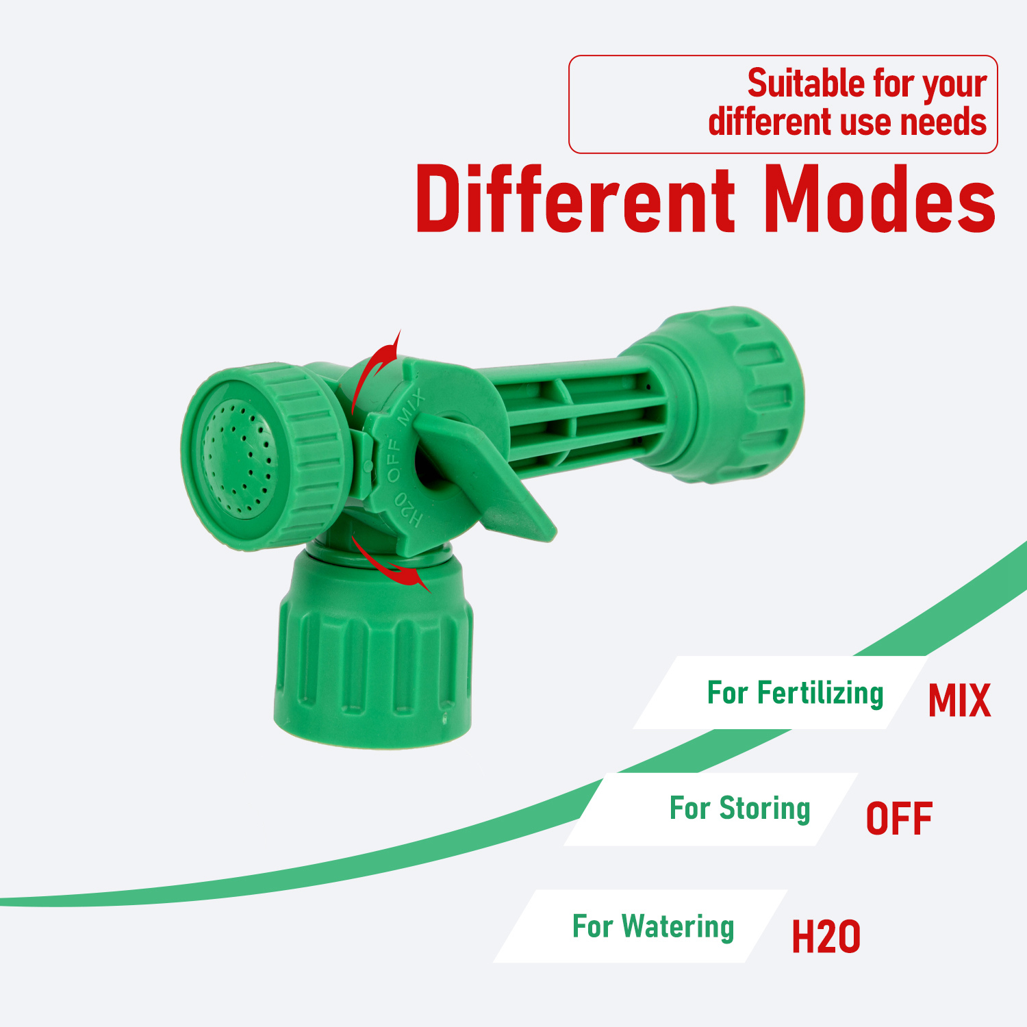 Garden Hose End Sprayer With Shower Spray For Liquid Fertilizer Watering Pest Control