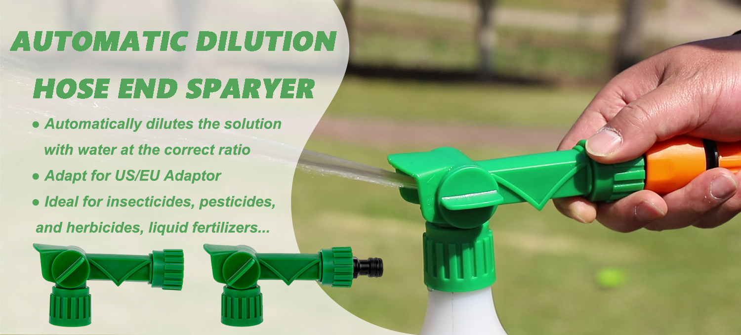 Professional Garden Hose End Sprayer With Adjustable Nozzle For Fertilizering & Cleaning