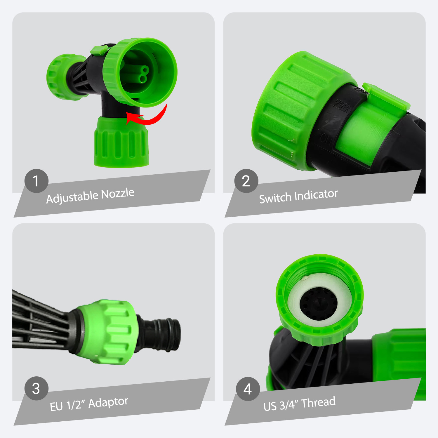 Long Distance Hose End Sprayer With Jet Spray For Garden Lawn Outdoor Cleaning