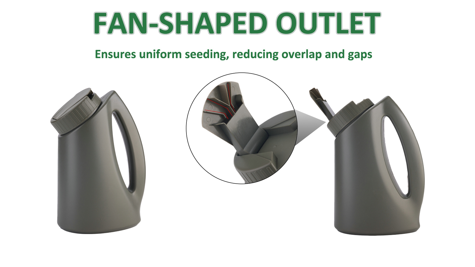 3L Handheld Spreader Bottle Manual Spreader for Grass Seed Fertilizer and Ice Sand
