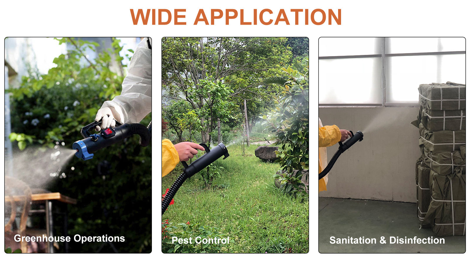 10L ULV Mist Sprayer With Adjustable Droplet for Agricultural Pest Control Sanitation & Disinfection