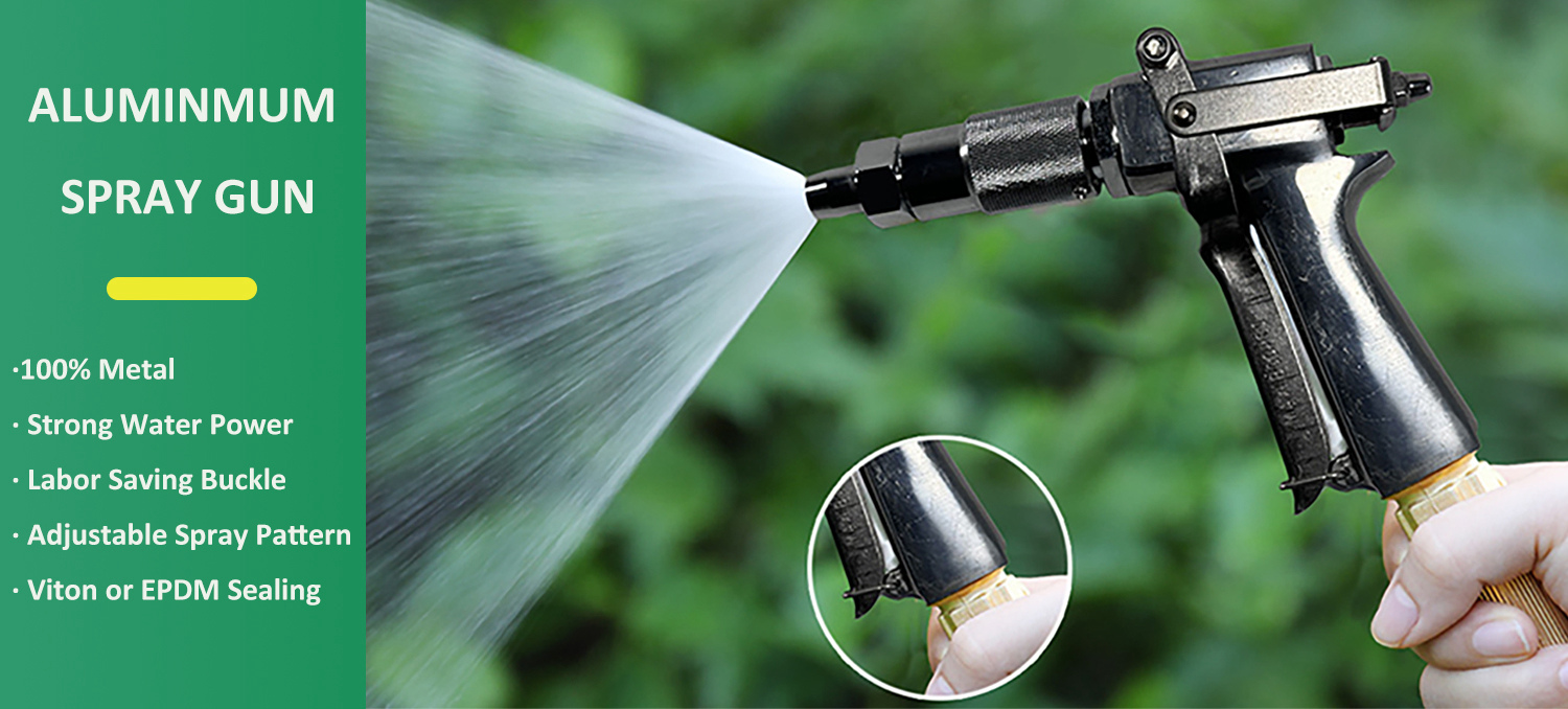 800 PSI Aluminium Sprat Gun With Adjustable Spray Patterns for Watering Plants Washing Cars Forest Fire Fighting