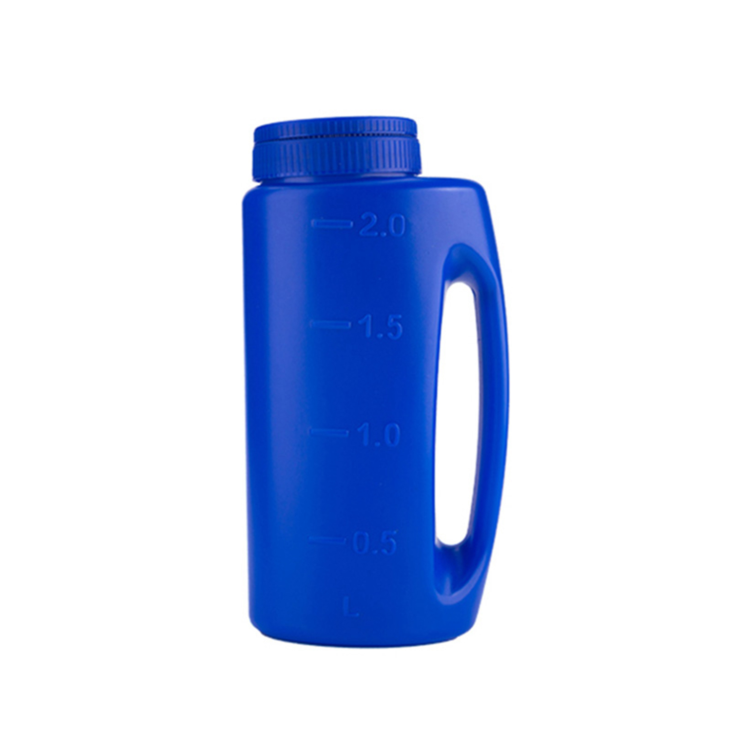 2L Handheld Spreader Bottle With Adjustable Hole Openings for Lawn Seeds Ice Melt Salt Weed and Feed Spreader