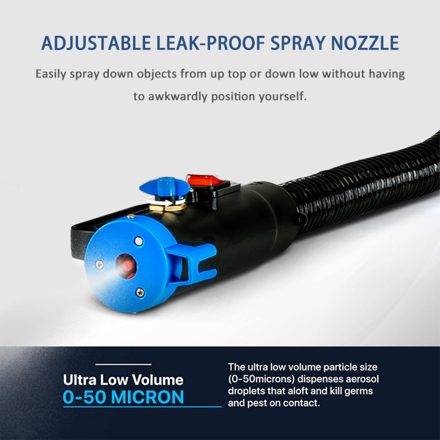 10L ULV Mist Sprayer With Adjustable Droplet for Agricultural Pest Control Sanitation & Disinfection