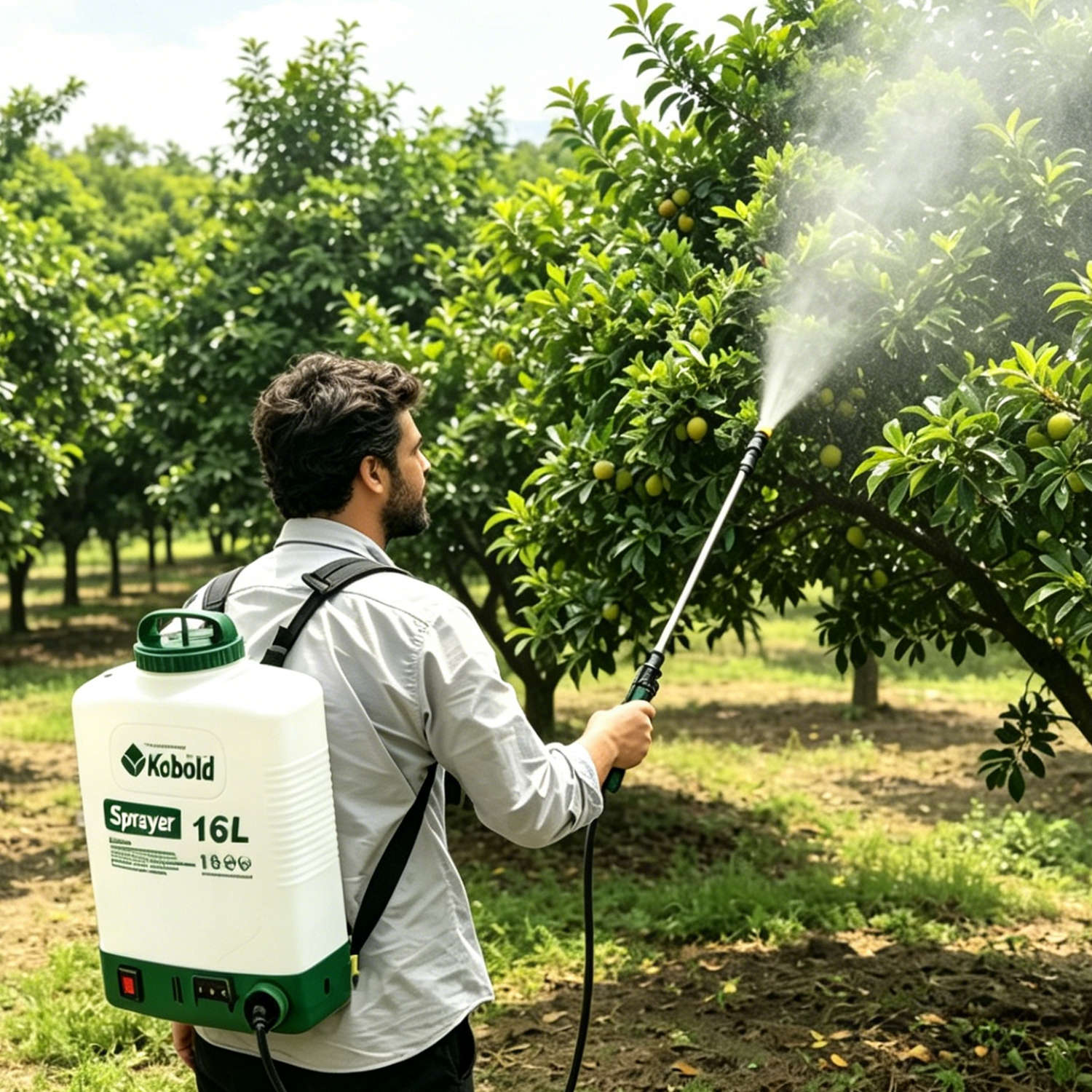 Kobold 20L Electric Backpack Sprayer Rechargeable Battery Powered Sprayer For Agriculture Lawn Garden Disinfection