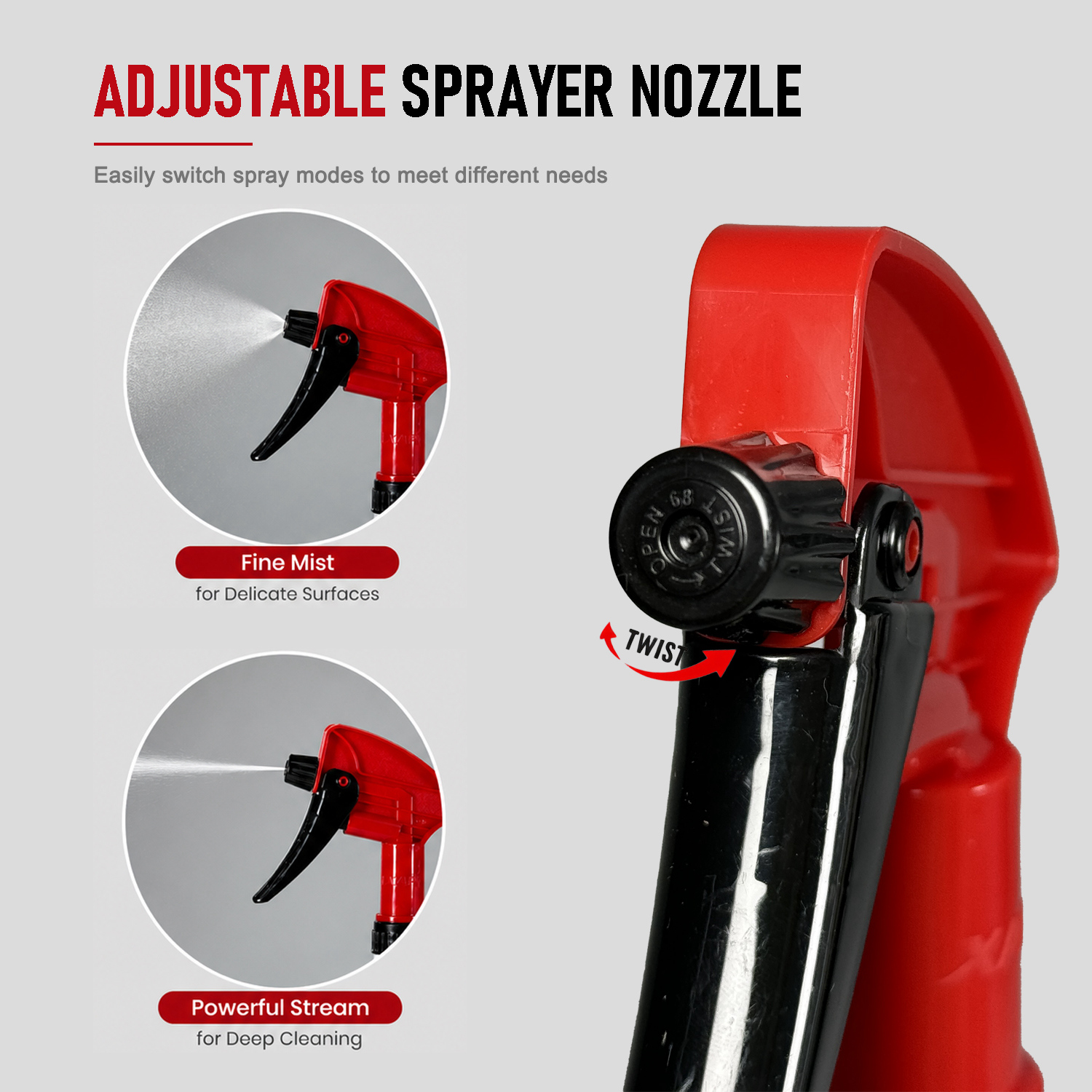 Professional Trigger Sprayer Heavy-Duty Automotive Detailing Spray Bottle (750ml)