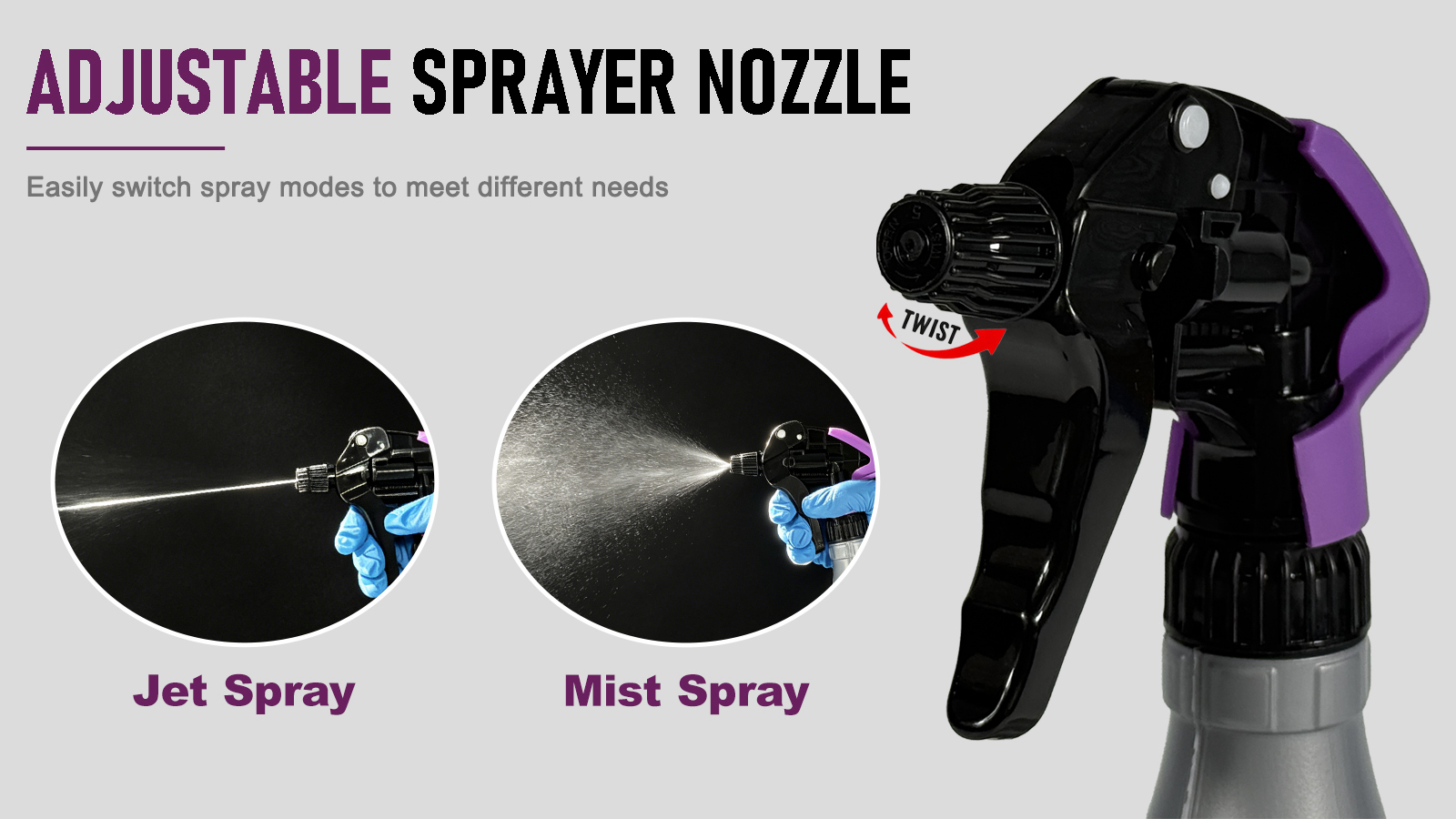 Professional Trigger Sprayer Heavy-Duty Automotive Detailing Spray Bottle (1000ml)