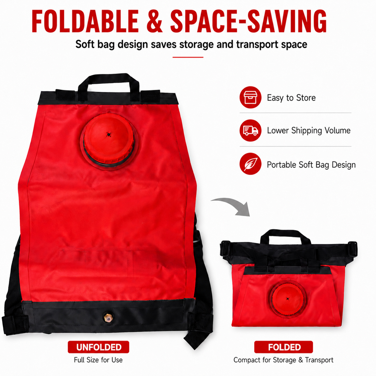 20L Portable Backpack Fire Fighting Bag With Padded Cushion For Forest Wildland Fire Control