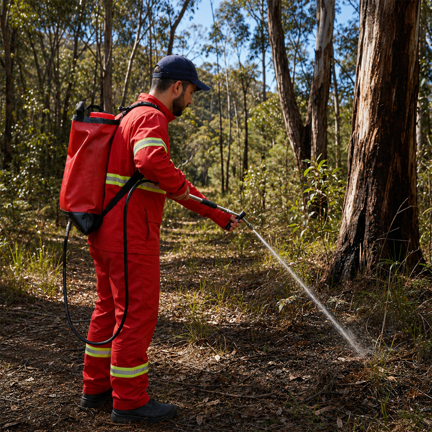 20L Portable Backpack Fire Fighting Bag With Padded Cushion For Forest Wildland Fire Control