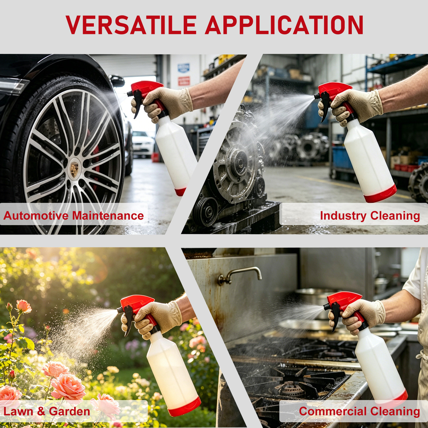 Professional Trigger Sprayer Heavy-Duty Automotive Detailing Spray Bottle (750ml)