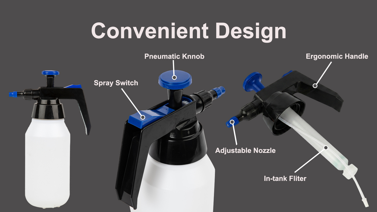 1.5L Solvent Sprayer with Plastic Nozzle For Car Care Industrial Maintenance