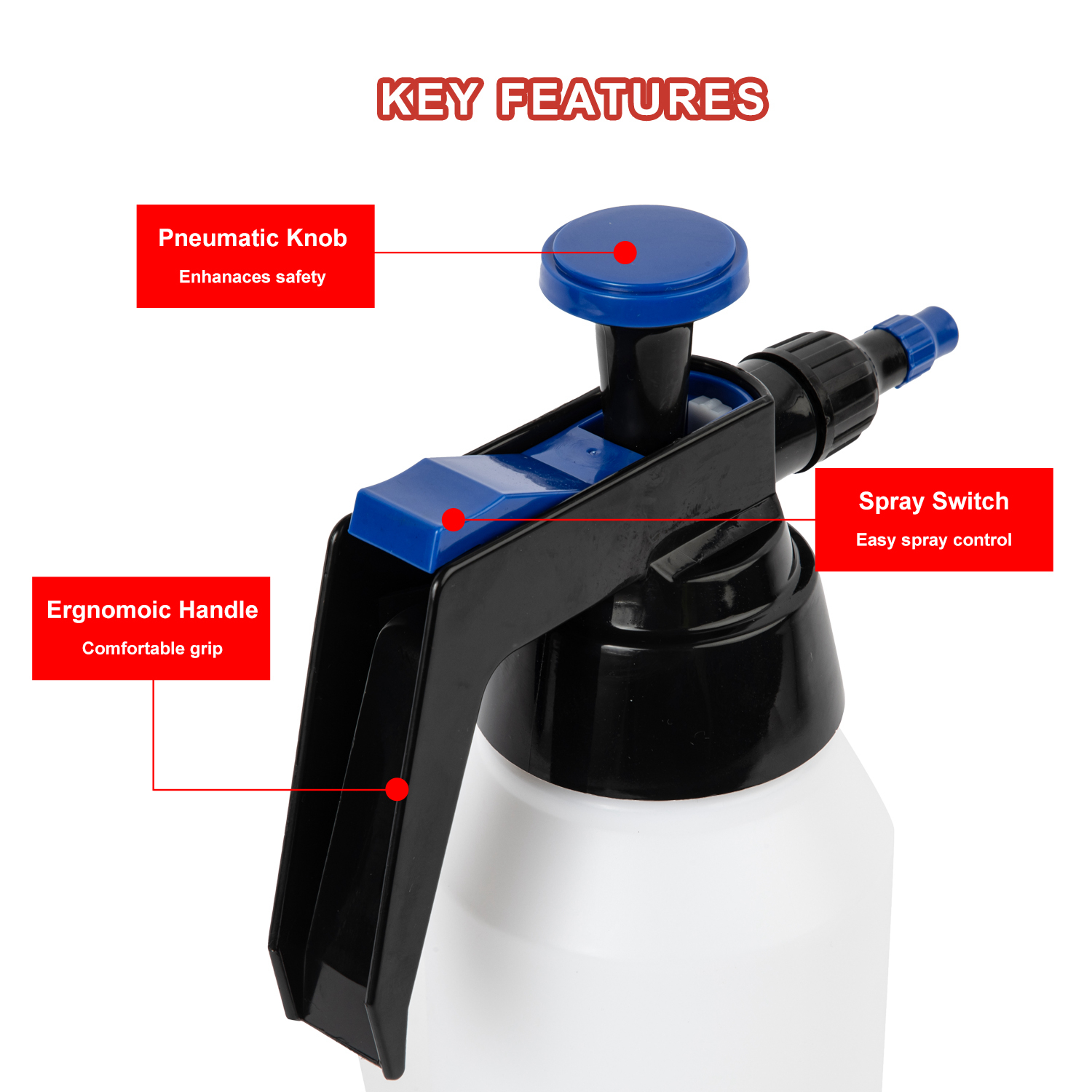 1.5L Solvent Sprayer with Plastic Nozzle For Car Care Industrial Maintenance