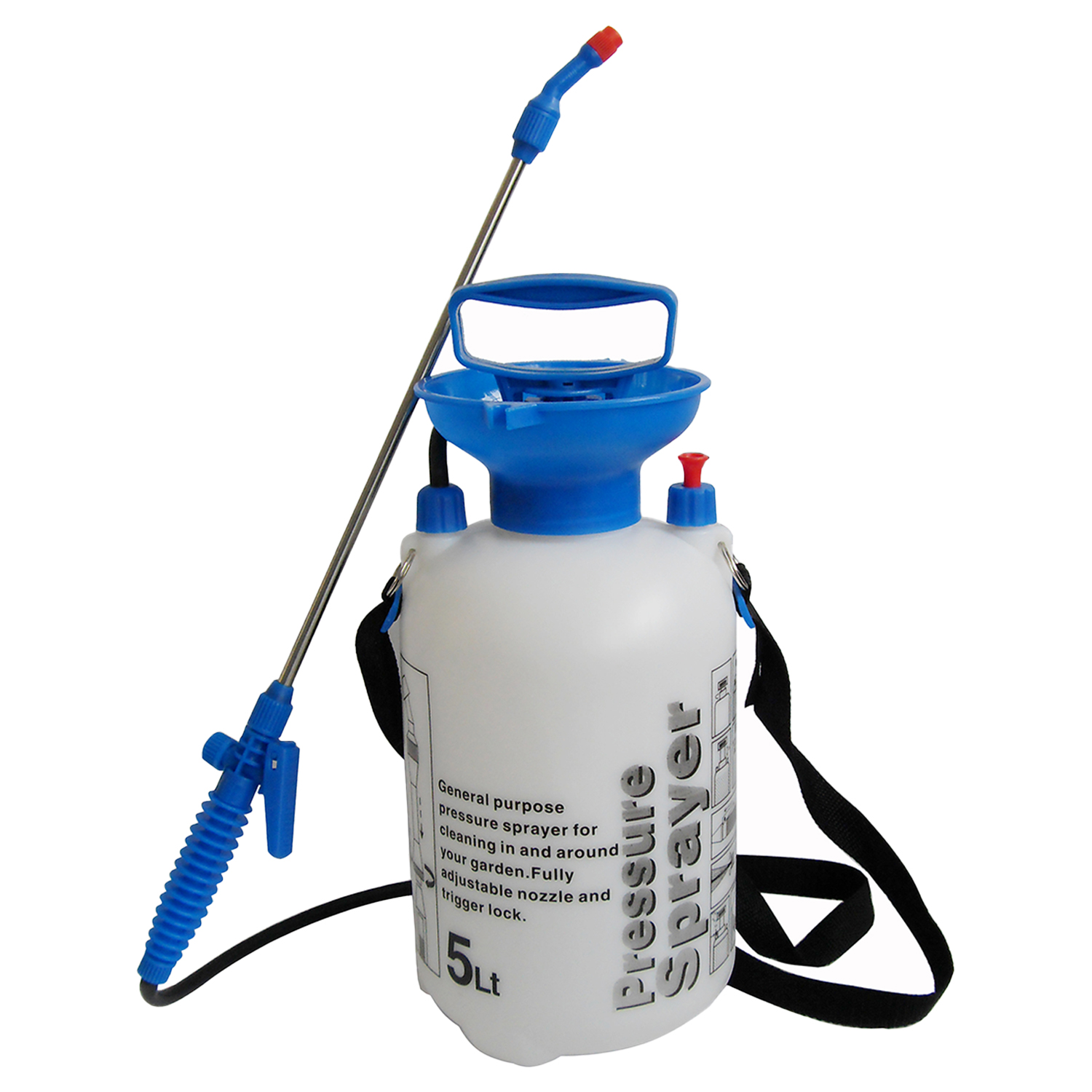 5L Pressure Sprayer With Hopper For Home Garden Lawn