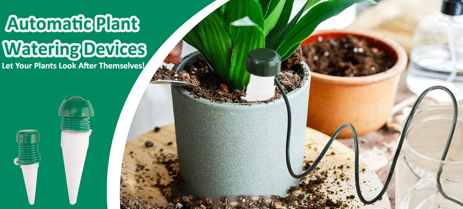 Automatic Plant Waterers Self Watering Spikes For Indoor Outdoor Plants (Large)