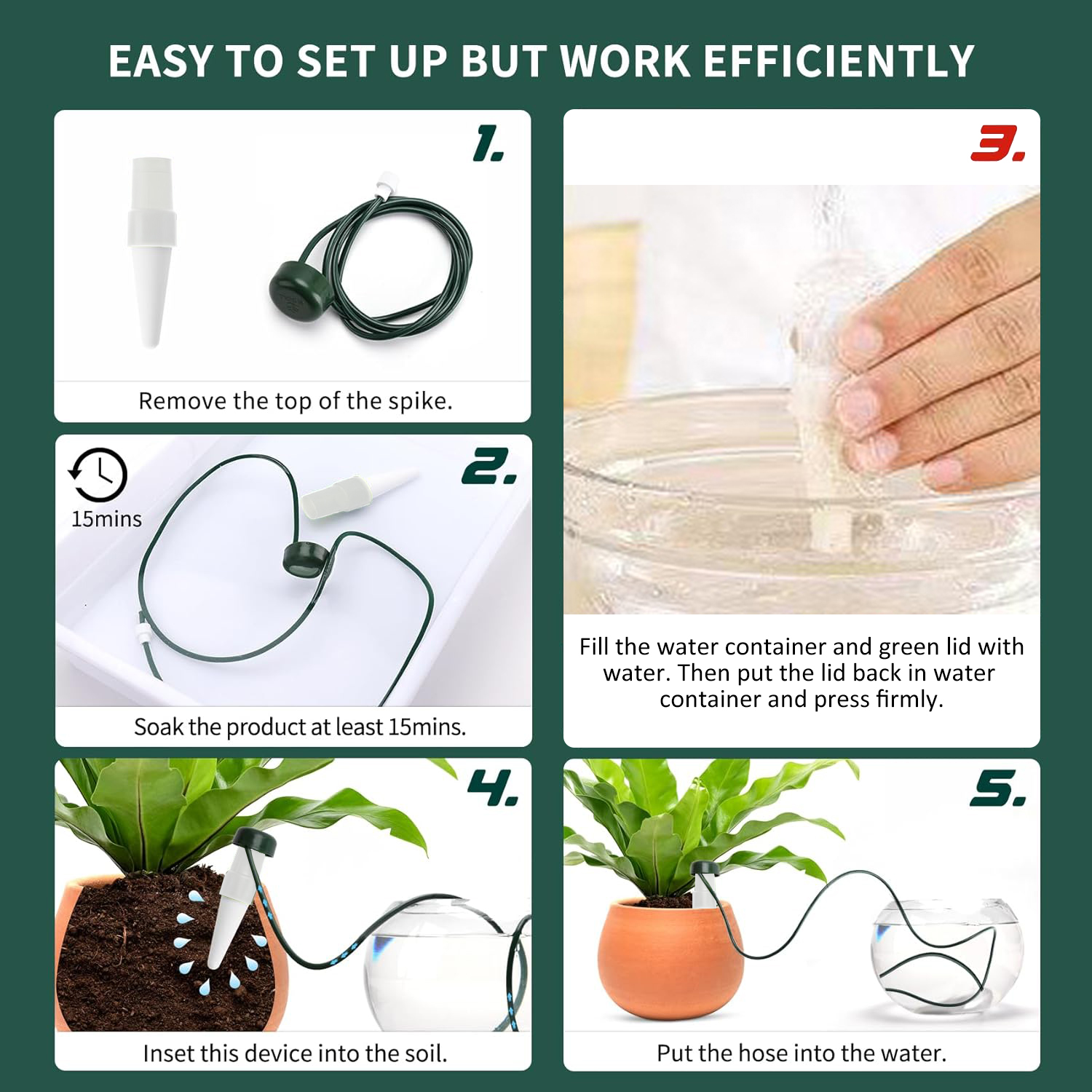 Automatic Plant Waterer For Indoor Outdoor Plants Garden Watering System (Small)