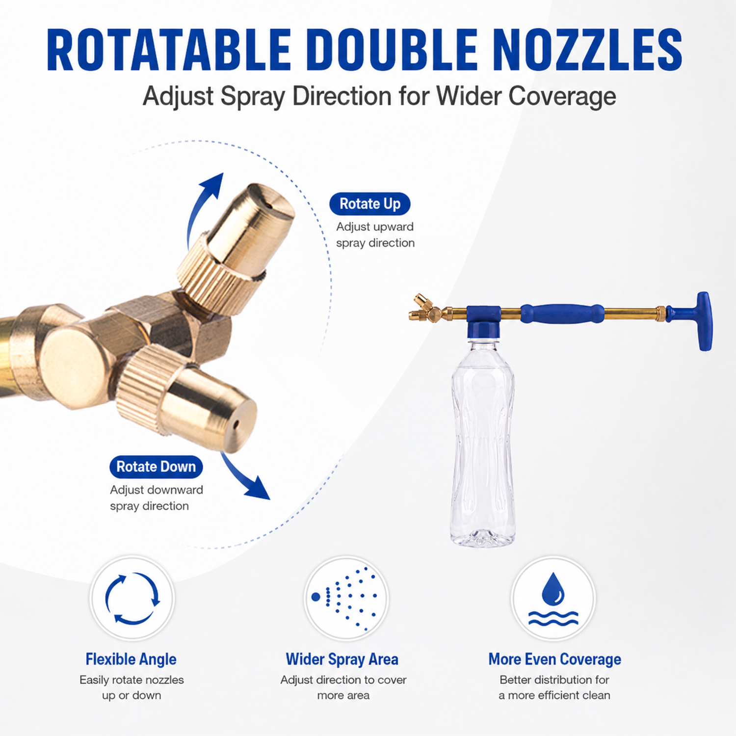 Double Nozzle Flit Sprayer for Gardening Pest Control and Light Cleaning