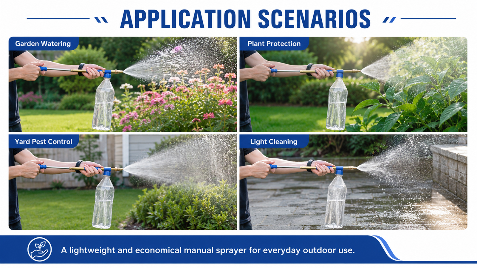 Single Nozzle Flit Sprayer for Gardening Pest Control and Light Cleaning