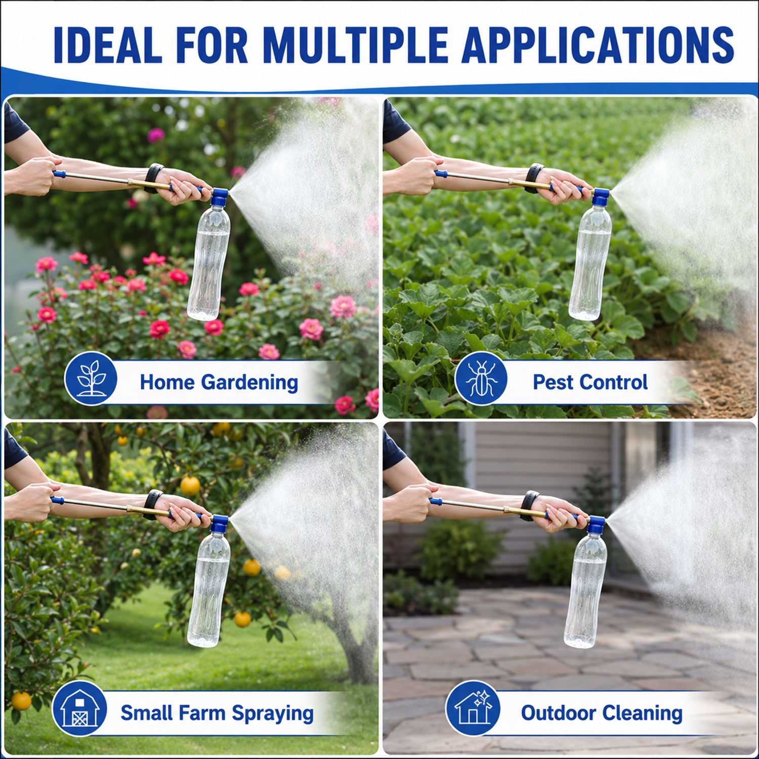 Single Nozzle Flit Sprayer for Gardening Pest Control and Light Cleaning