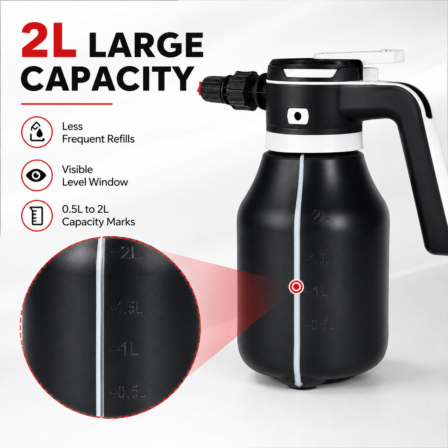2L Battery Foam Sprayer for Car Wash & Multipurpose Cleaning
