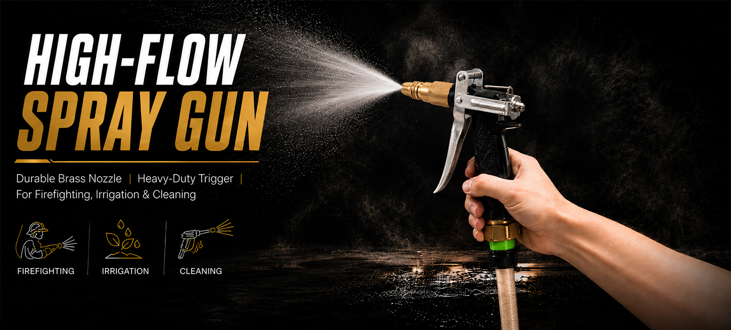 High-flow Spray Gun For Garden Watering Car Washing Outdoor Cleaning
