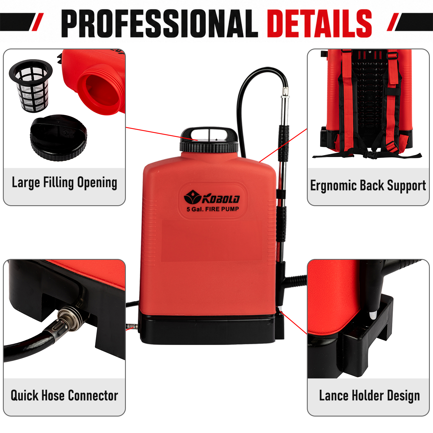 16L Fire&nbsp;Fighting Sprayer Wildland Fire Pump Extinguishing Equipment For Emergency Rescue & Forest Fire Rescue