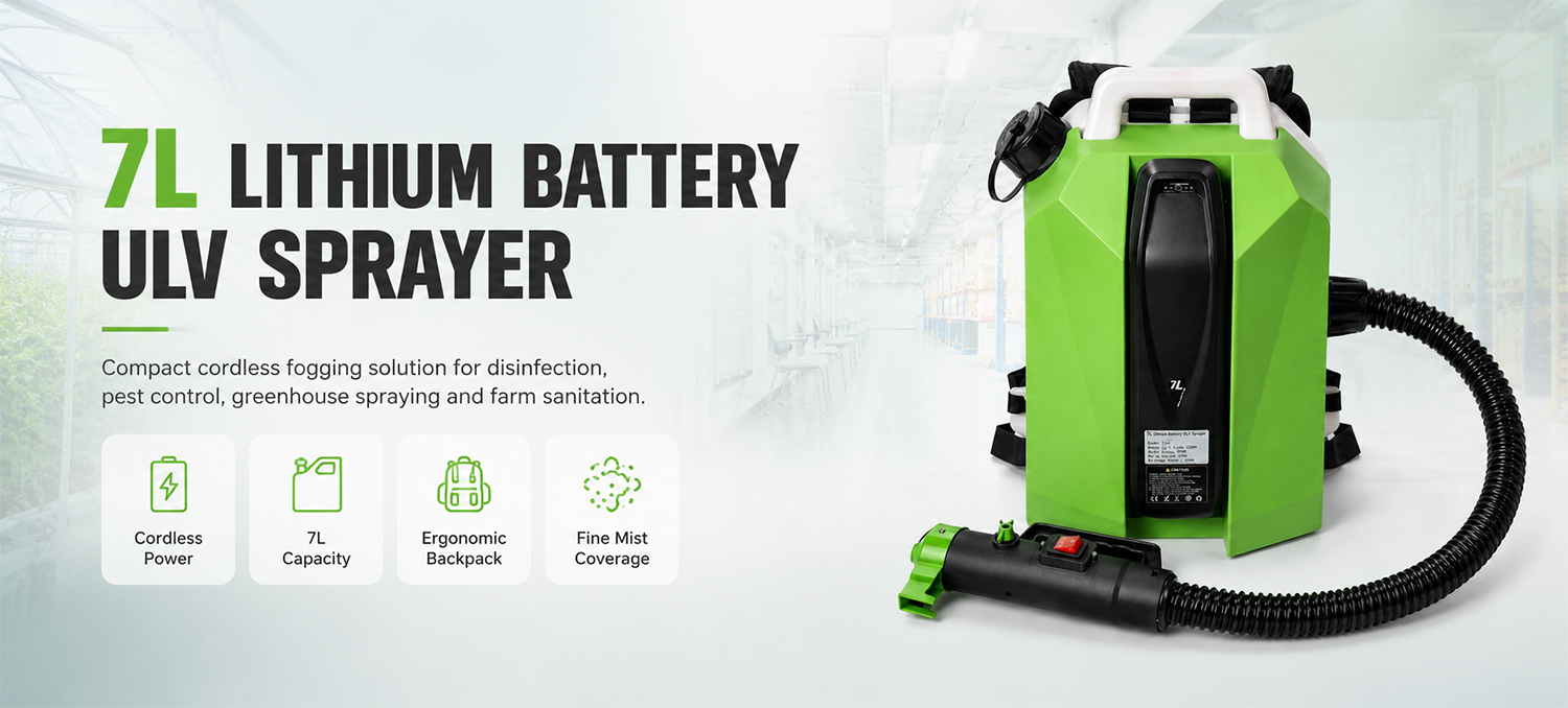 7L Lithium Battery ULV Sprayer for Pest Control Sanitation & Disinfection